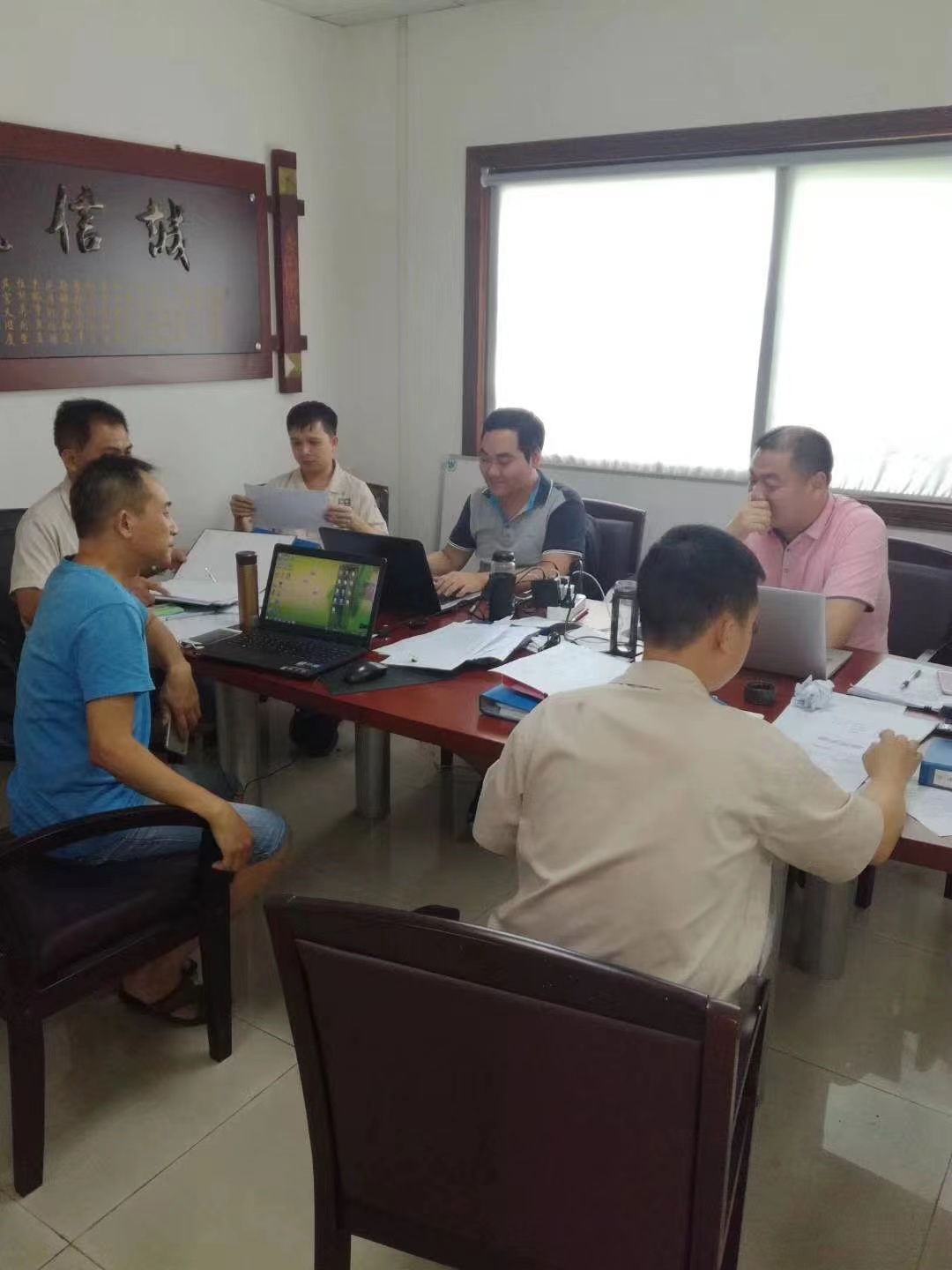 佛山银裕木业制品厂ISO 9001 审核现场(图3)